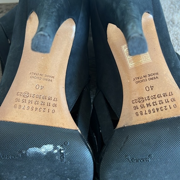 Maison Martin Margiela black fringe boots booties sz 40 - Picture 10 of 10